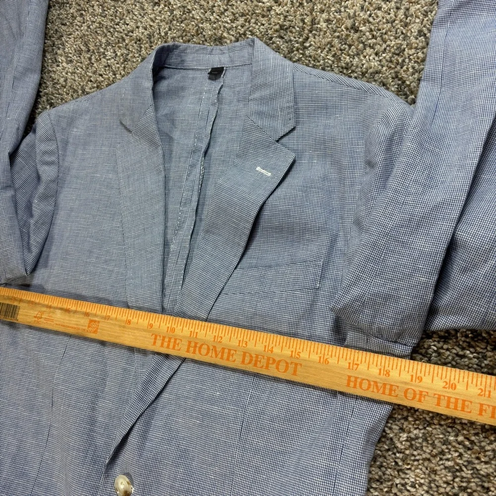 J.Crew Ludlow Blazer Men's 36R Blue Cotton Linen Somelos Portugal Sport Coat